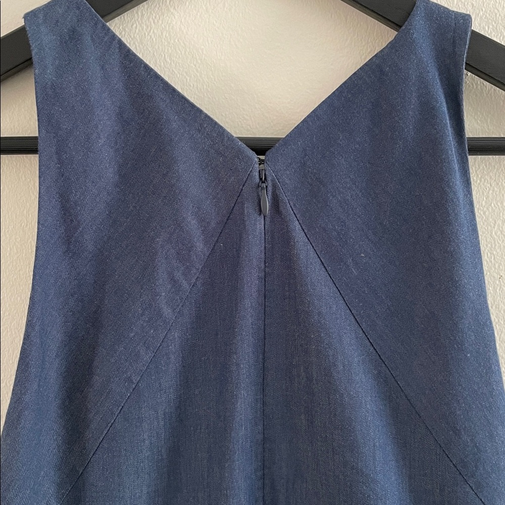 Kate Spade Chambray Navy Blue Double Bubble Mini Dress size 2 - Picture 9 of 10